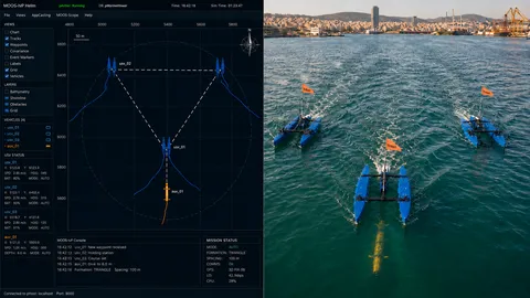 MOOS-IvP simulation alongside BlueBoat USV deployment